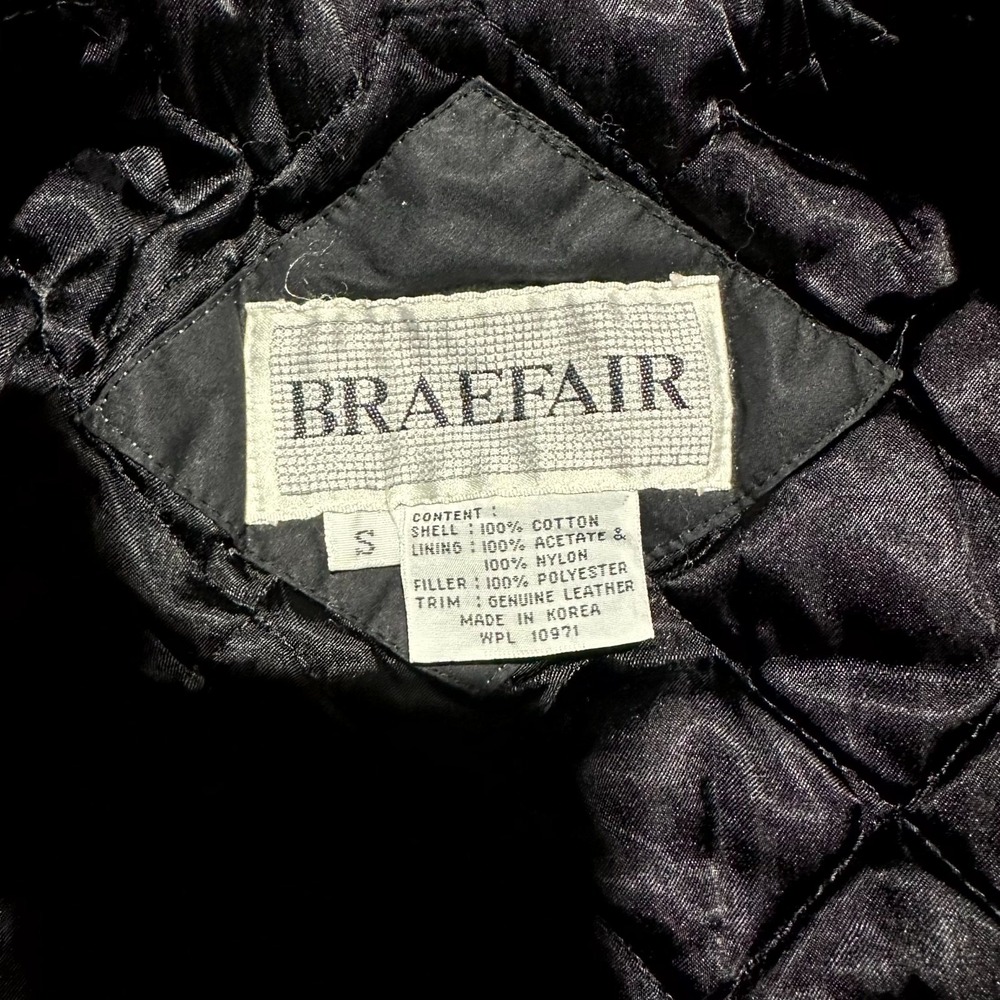 Braefair‎ Jacket Men's Small Black Long Sleeve Front Pockets Snap Inside Zipper - Picture 3 of 7